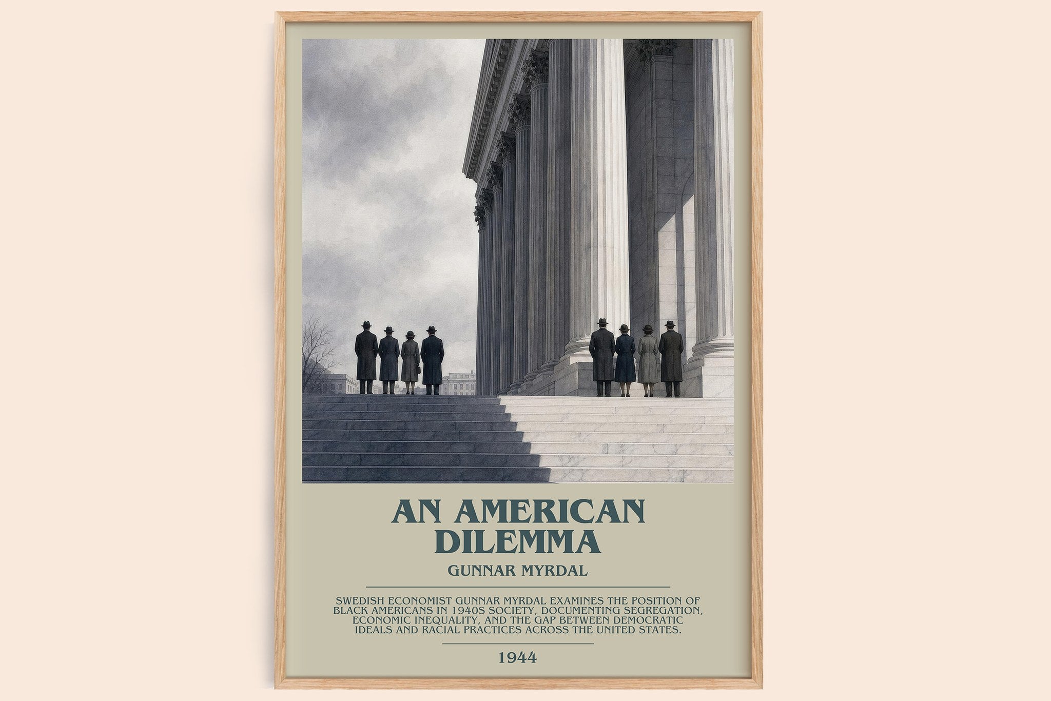 An American Dilemma Bookish Wall Art by Gunnar Myrdal