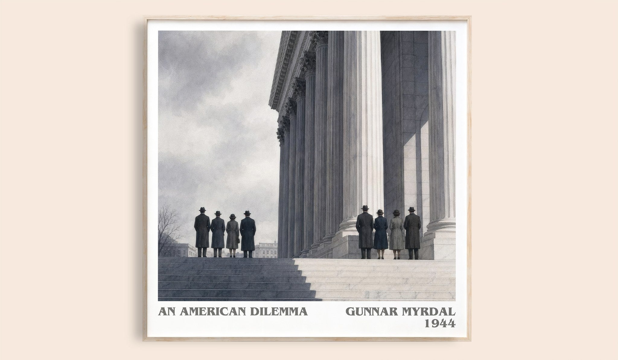 An American Dilemma Literary Art Print by Gunnar Myrdal