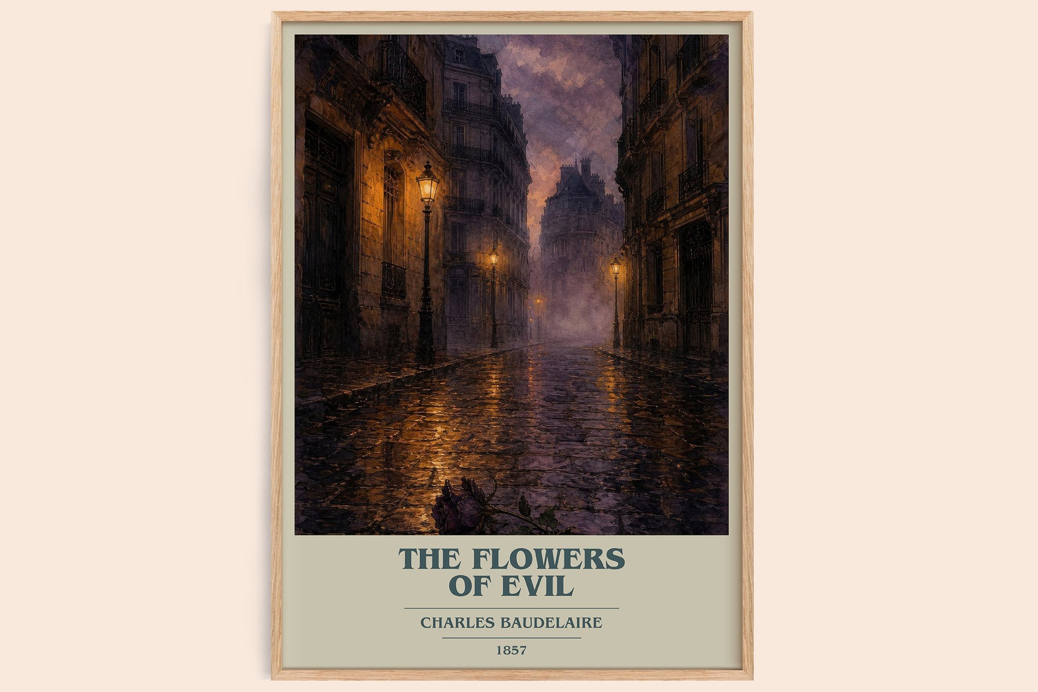 The Flowers of Evil Book Cover Poster by Charles Baudelaire
