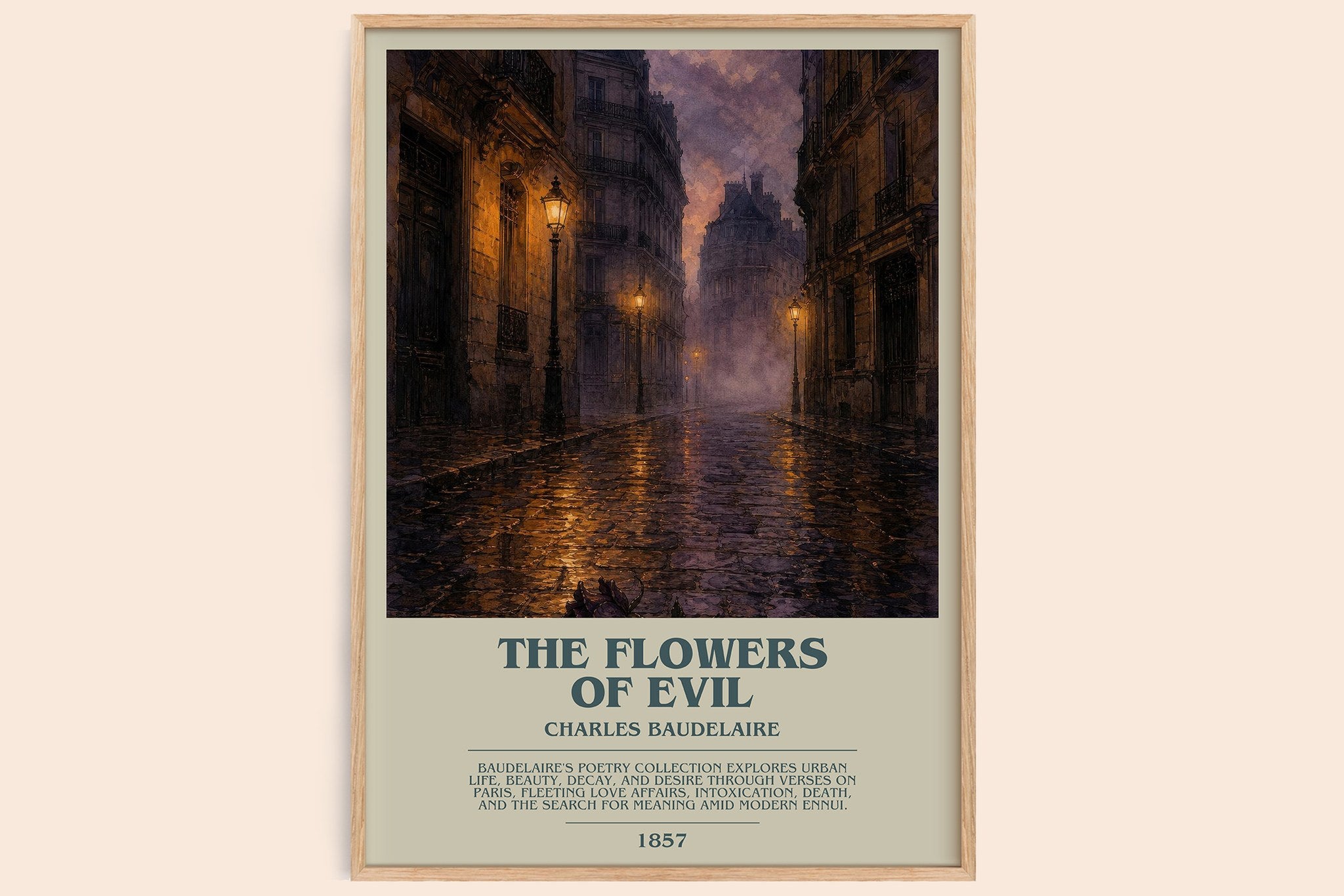 The Flowers of Evil Bookish Wall Art by Charles Baudelaire