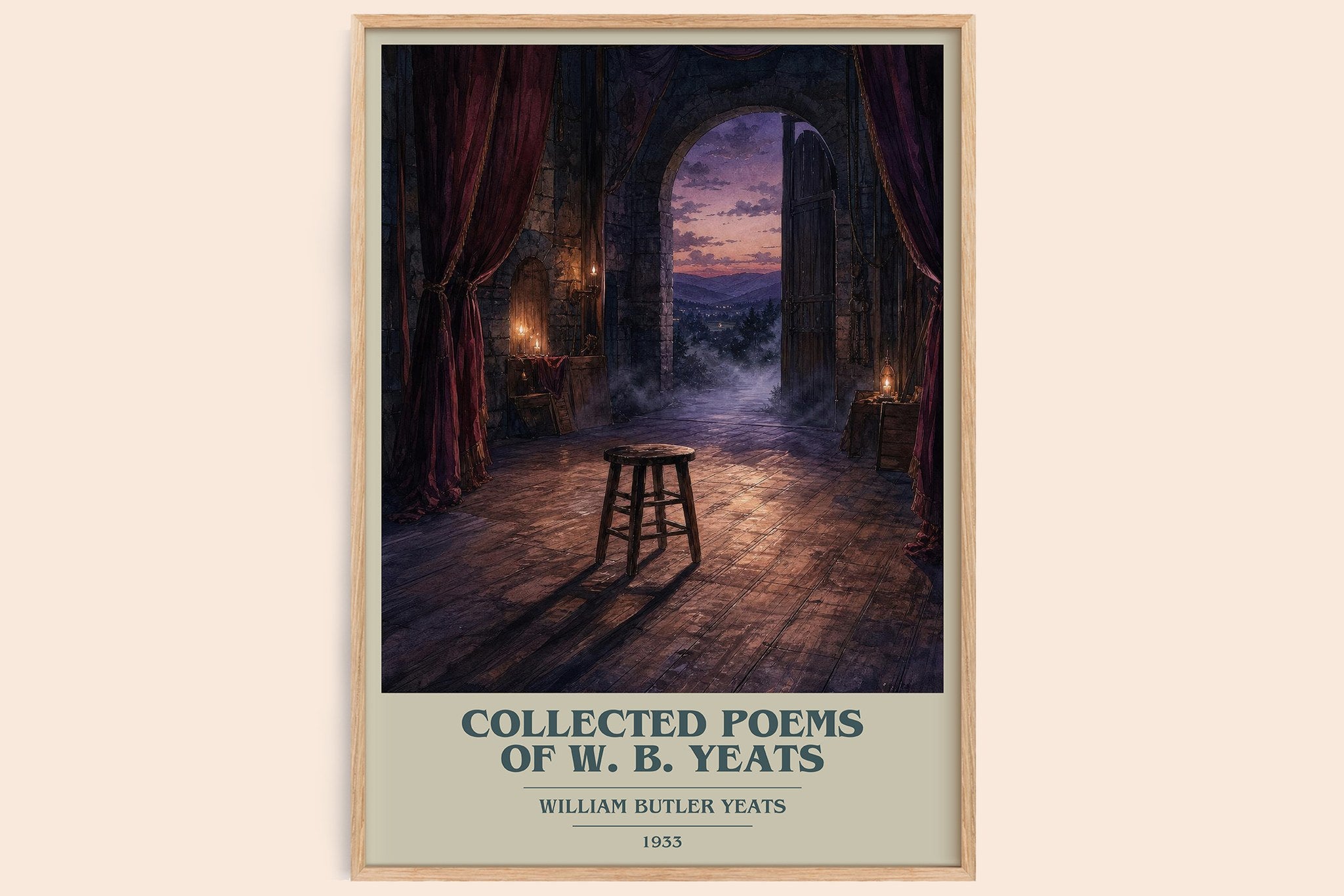 Collected Poems of W. B. Yeats Book Cover Poster by W. Yeats