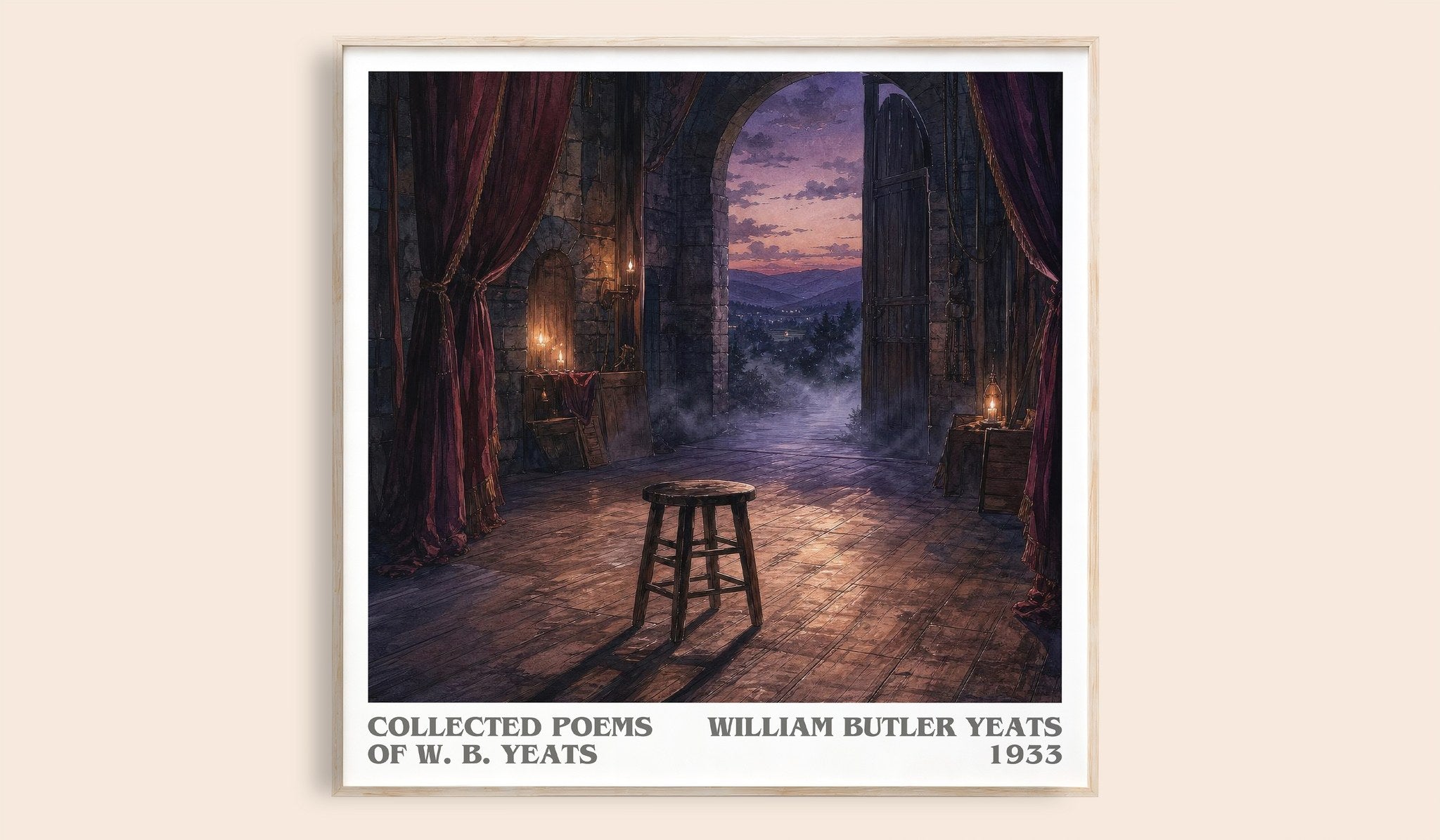 Collected Poems of W. B. Yeats Literary Art Print by W. Yeats