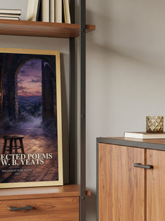 Collected Poems of W. B. Yeats book watercolour illustration paper finish options – matte satin gloss