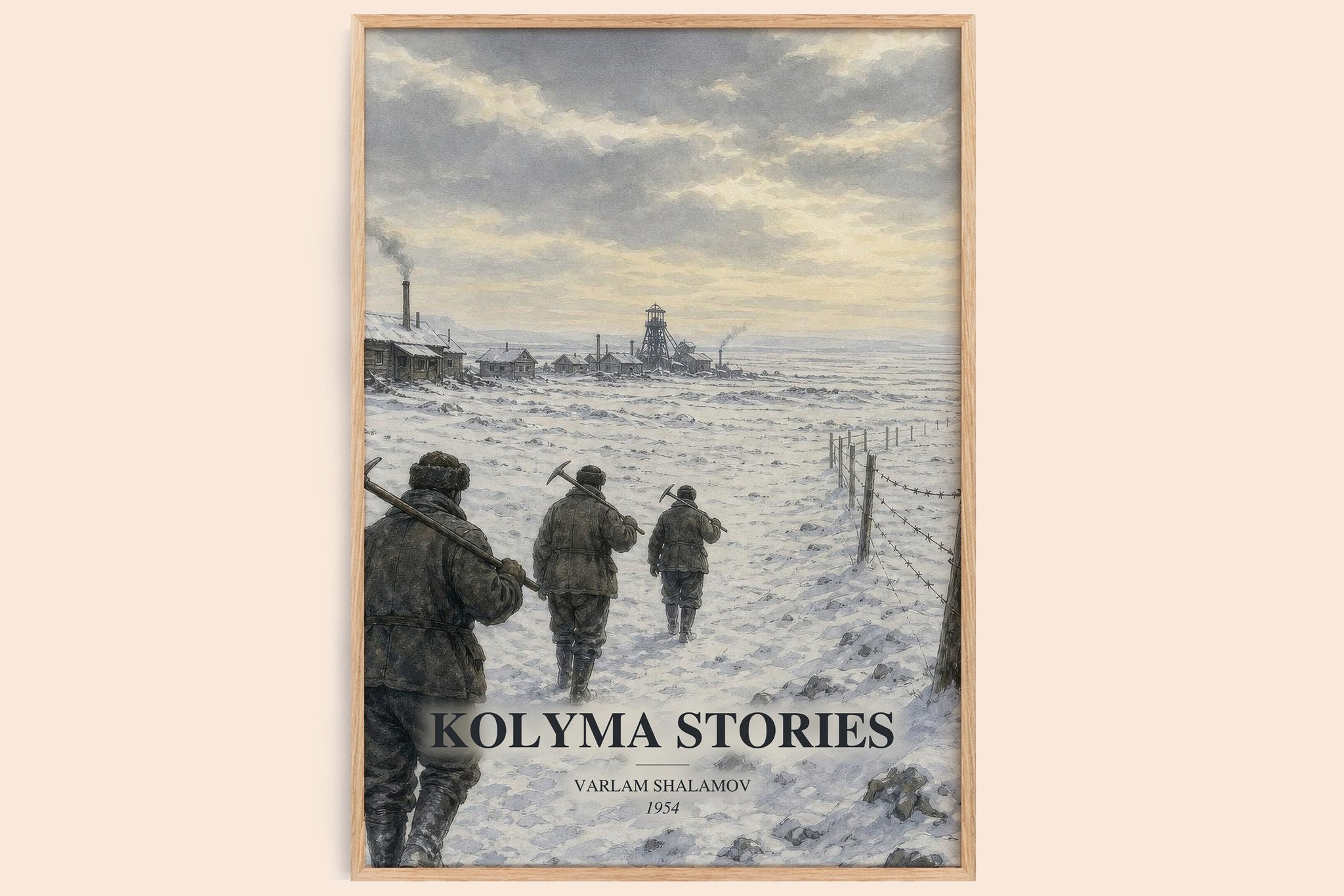 Kolyma Stories Book Watercolour Illustration by Varlam Shalamov