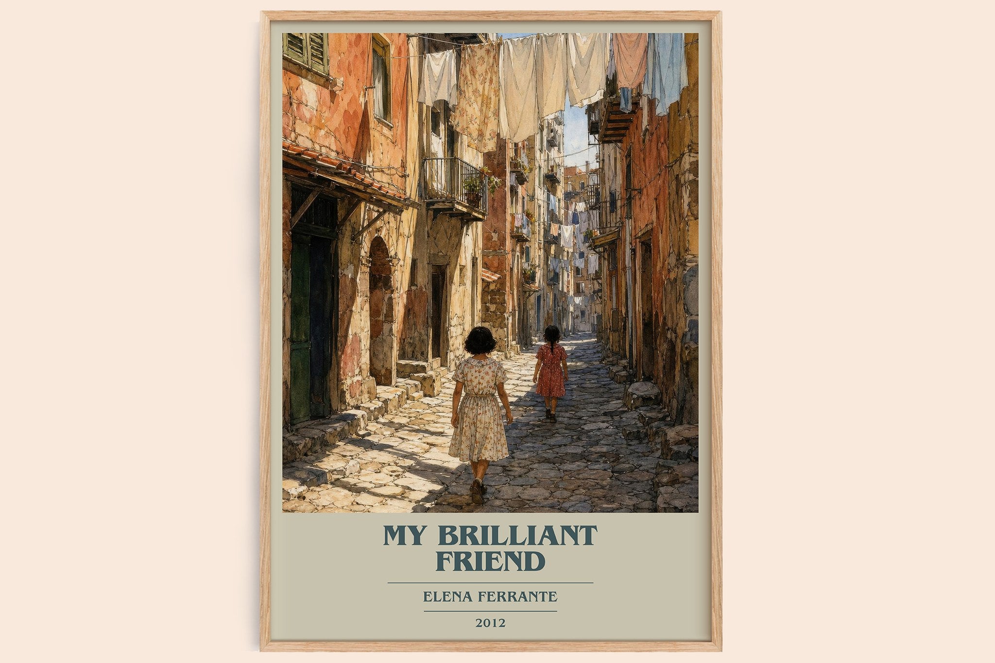 My Brilliant Friend Book Cover Poster by Elena Ferrante
