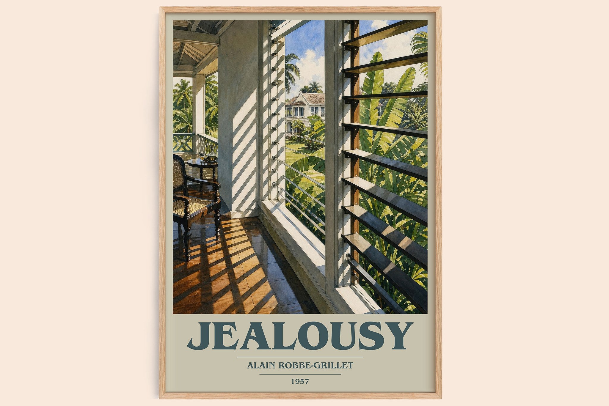 Jealousy Book Cover Poster by Alain Robbe-Grillet