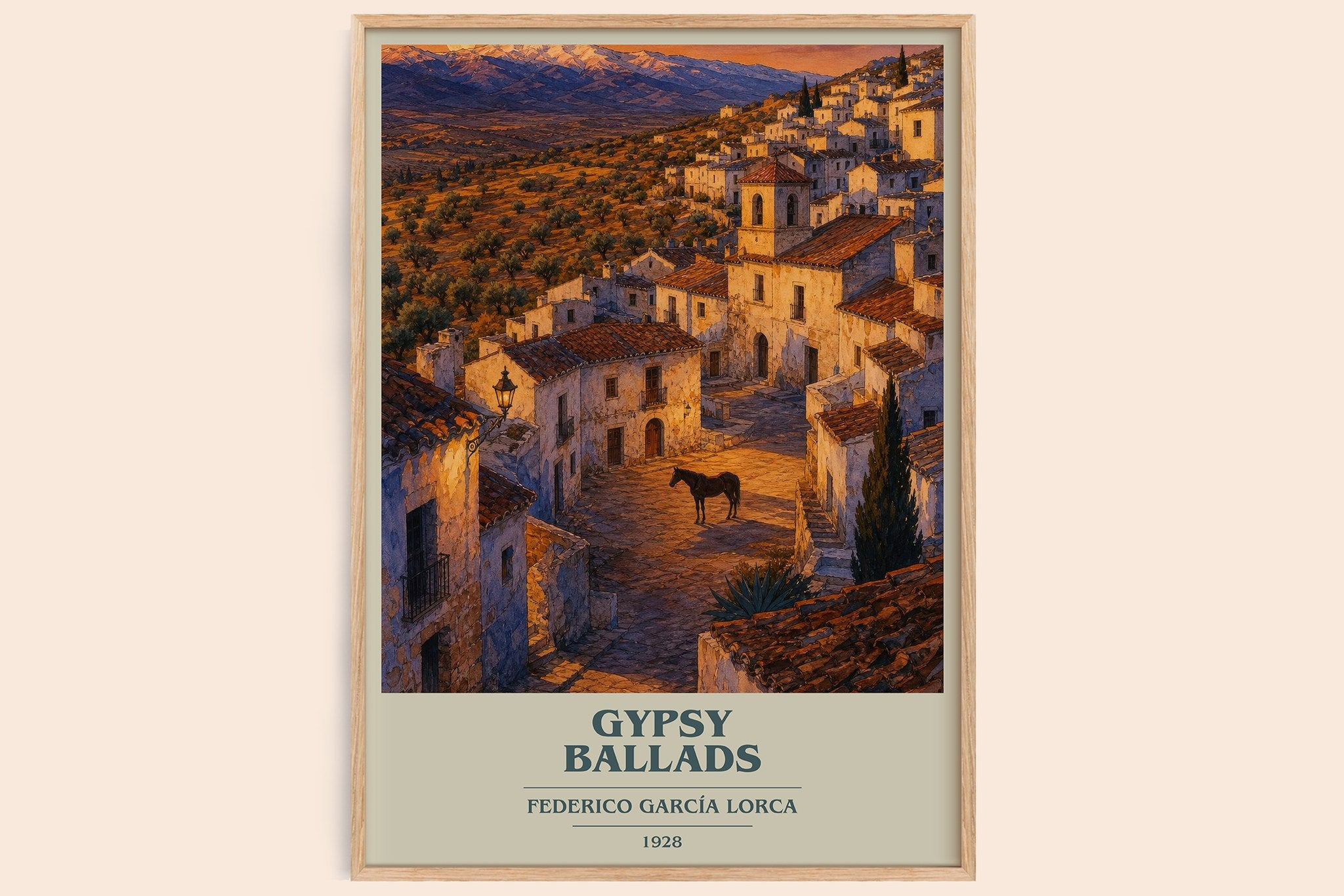 Gypsy Ballads Book Cover Poster by Federico García Lorca
