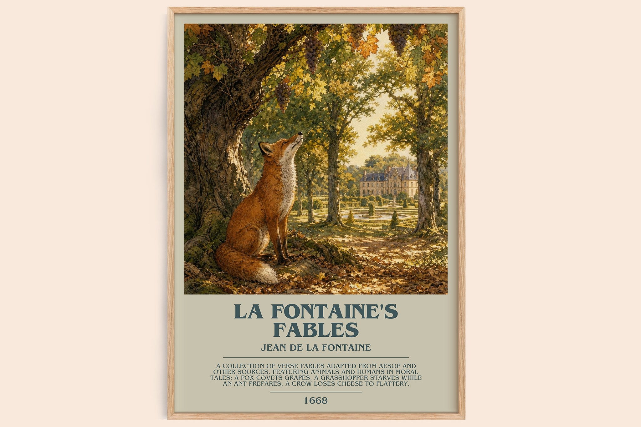 La Fontaine's Fables Bookish Wall Art by Jean de La Fontaine