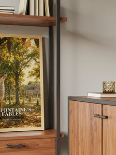 La Fontaine's Fables book watercolour illustration paper finish options – matte satin gloss