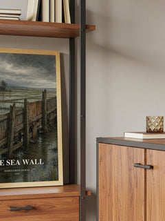 The Sea Wall book watercolour illustration paper finish options – matte satin gloss