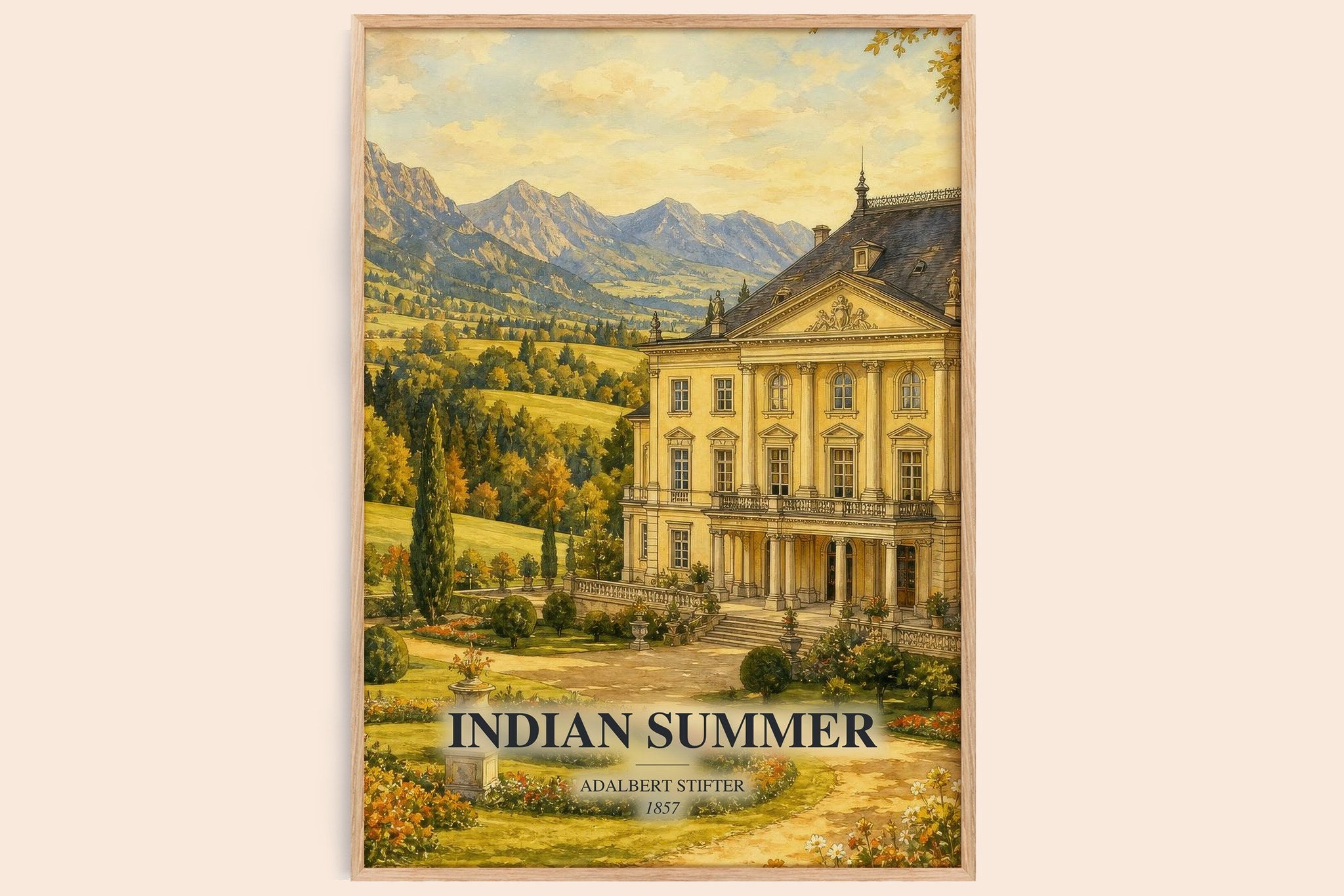 Indian Summer Book Watercolour Illustration by Adalbert Stifter