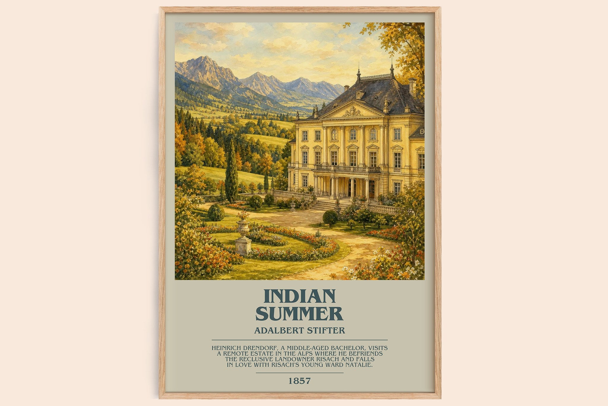 Indian Summer Bookish Wall Art by Adalbert Stifter