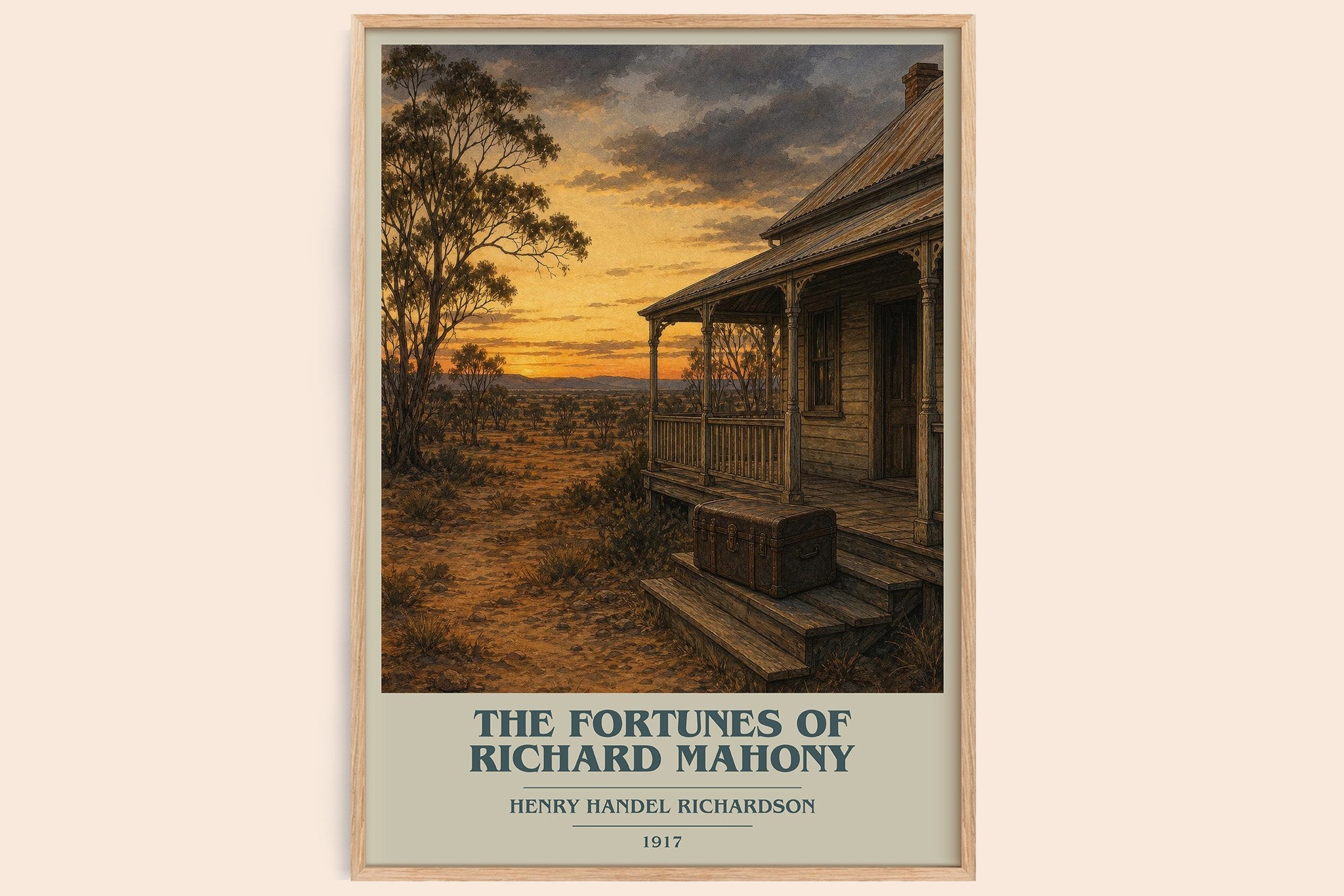 Fortunes Of Richard Mahony Book Cover Poster by H. Richardson