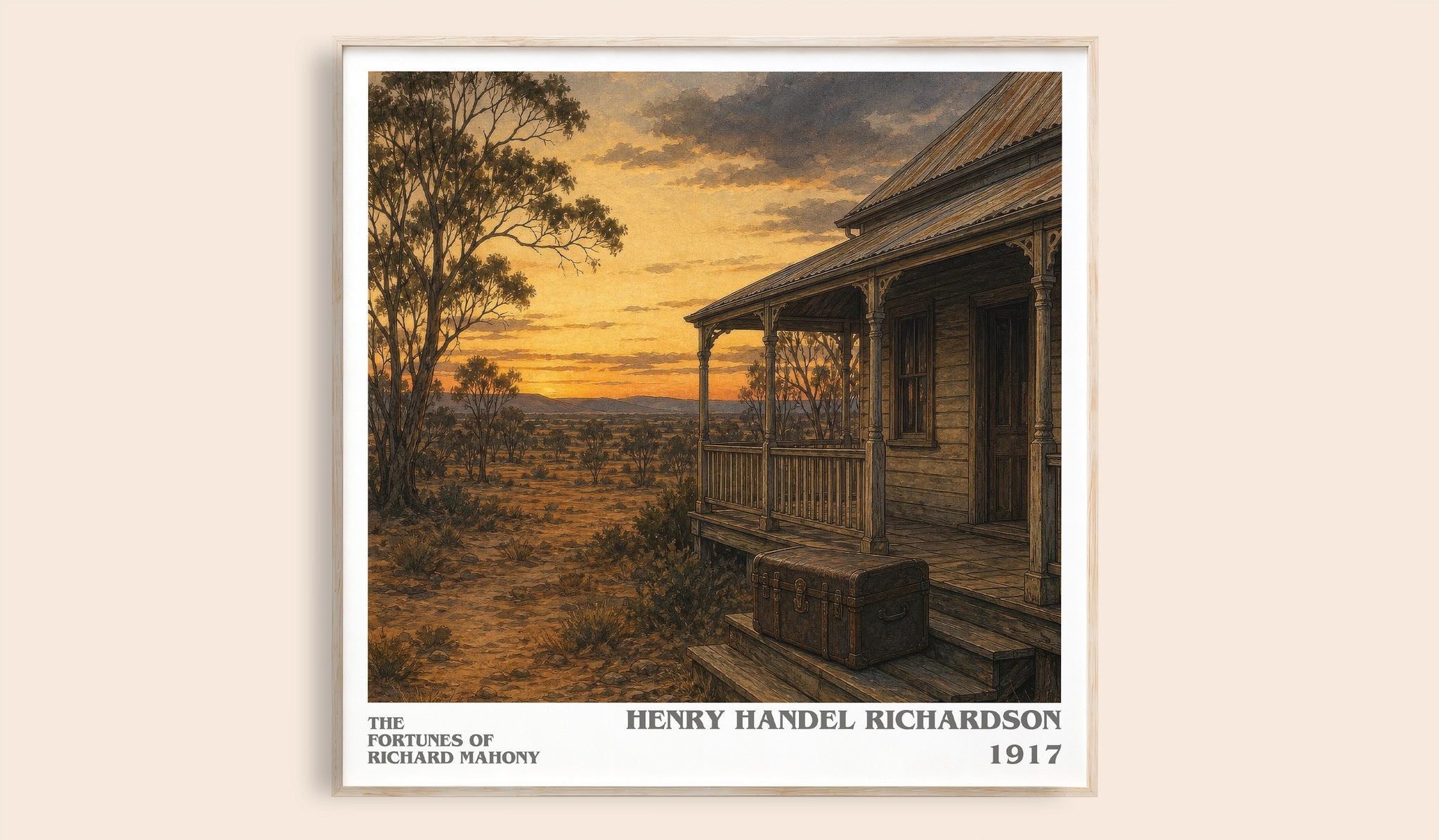 Fortunes Of Richard Mahony Literary Art Print by H. Richardson