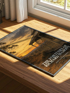 The Fortunes Of Richard Mahony watercolour book poster framed on wall – historical fiction wall art
