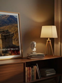 Women of Trachis watercolour print on bookshelf – Sophocles fan gift