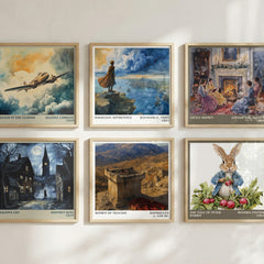 Women of Trachis literary print in frame leaning in hallway – classic literature wall art