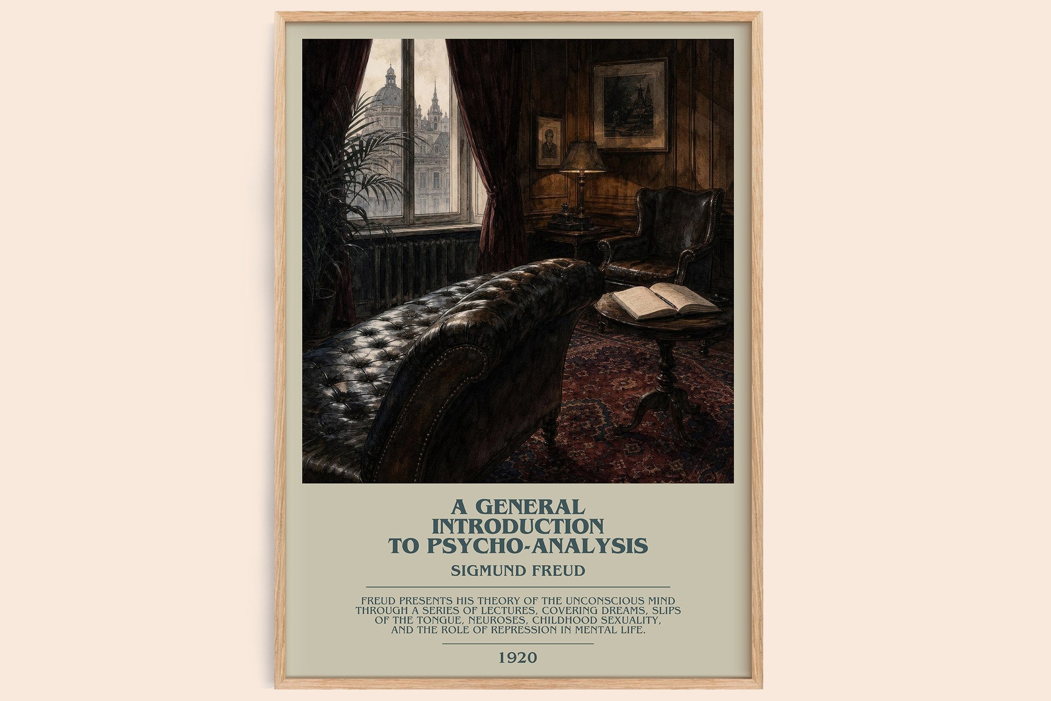General Introduction to Psycho-Analysis Bookish Wall Art by S. Freud