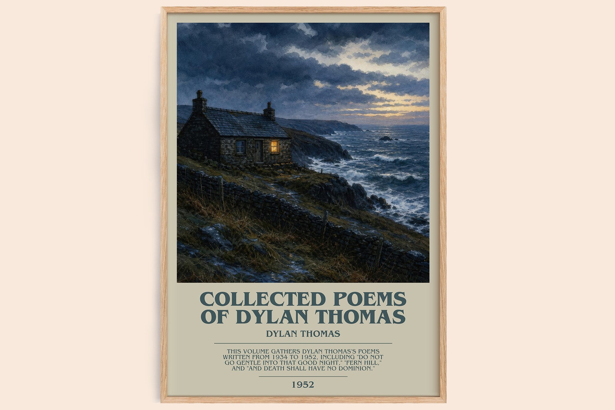 Collected Poems of Dylan Thomas Bookish Wall Art by Dylan Thomas