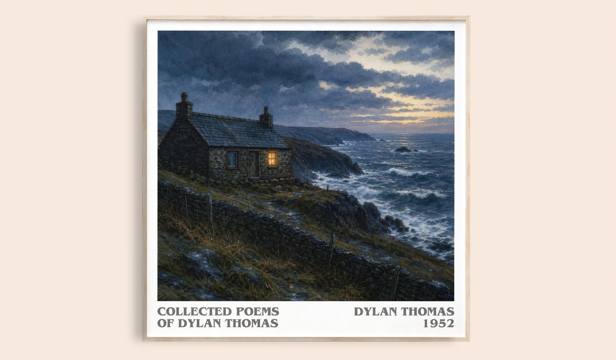 Collected Poems of Dylan Thomas Literary Art Print by Dylan Thomas
