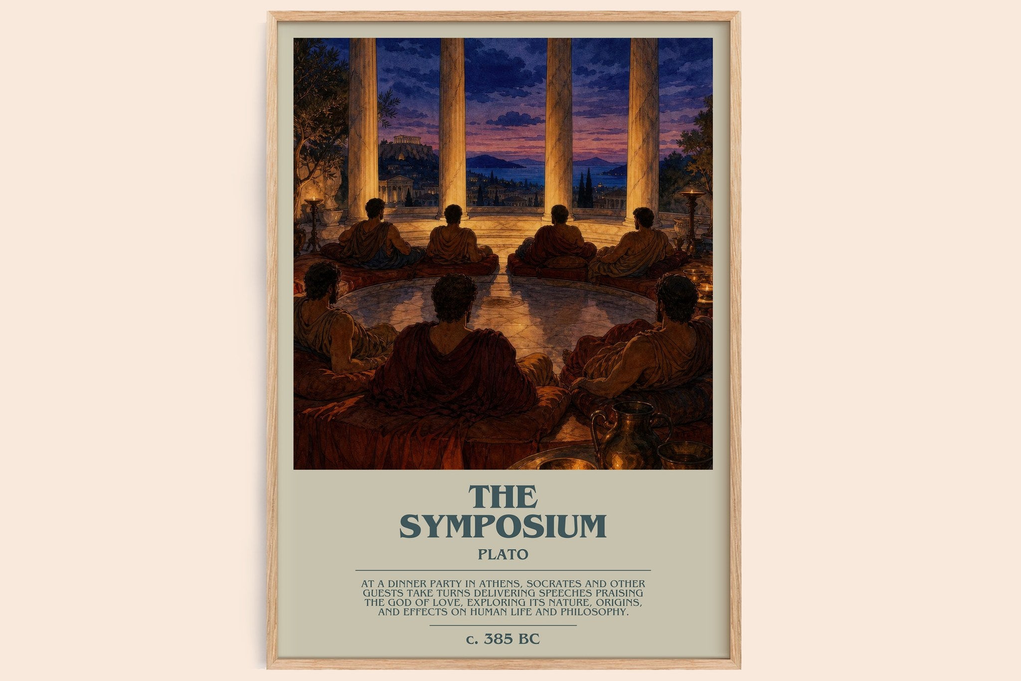 The Symposium Bookish Wall Art by Plato