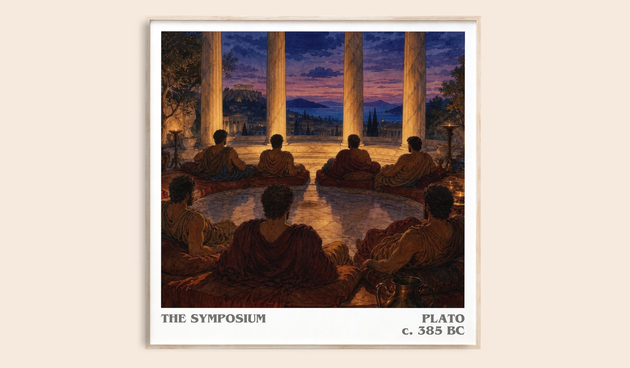 The Symposium Literary Art Print by Plato