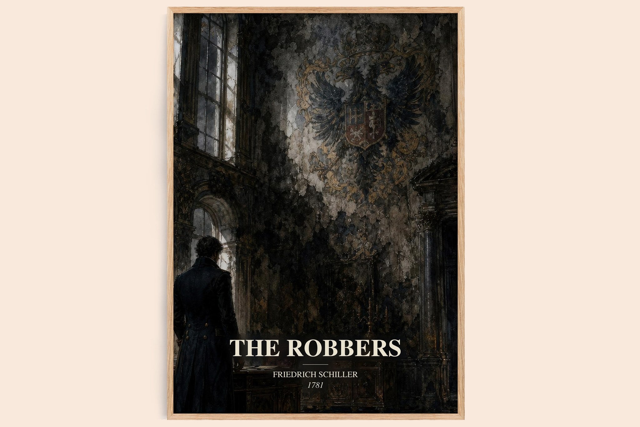 The Robbers Book Watercolour Illustration by Friedrich Schiller