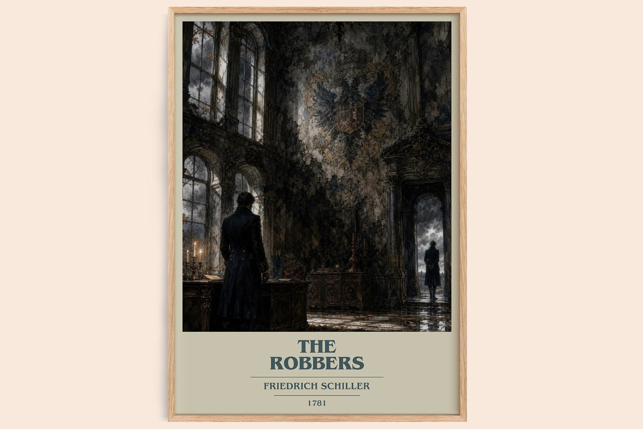 The Robbers Book Cover Poster by Friedrich Schiller