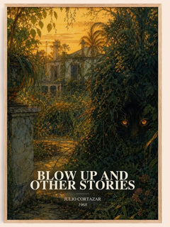 Blow Up And Other Stories watercolour book poster by Julio Cortazar – framed literary art print