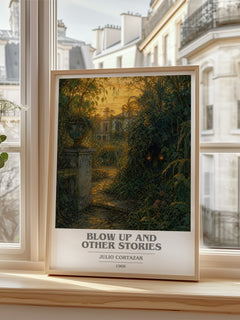 Blow Up And Other Stories book cover poster colour and style options – Julio Cortazar book art