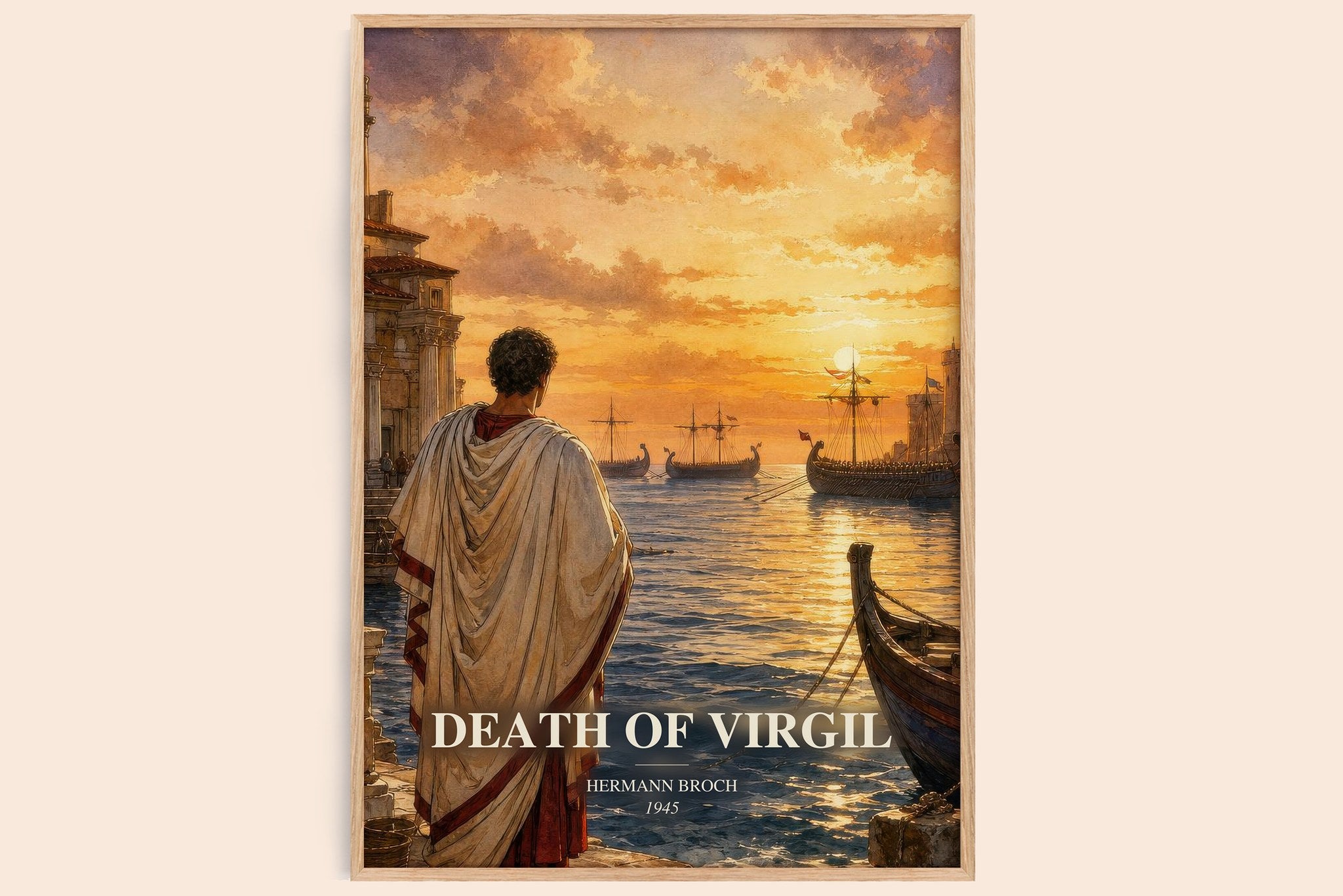 Death of Virgil Book Watercolour Illustration by Hermann Broch