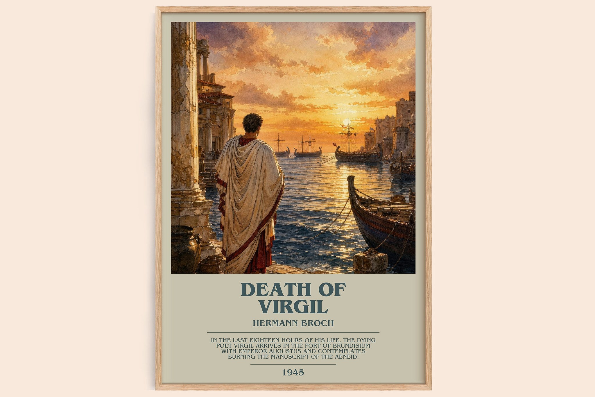 Death of Virgil Bookish Wall Art by Hermann Broch