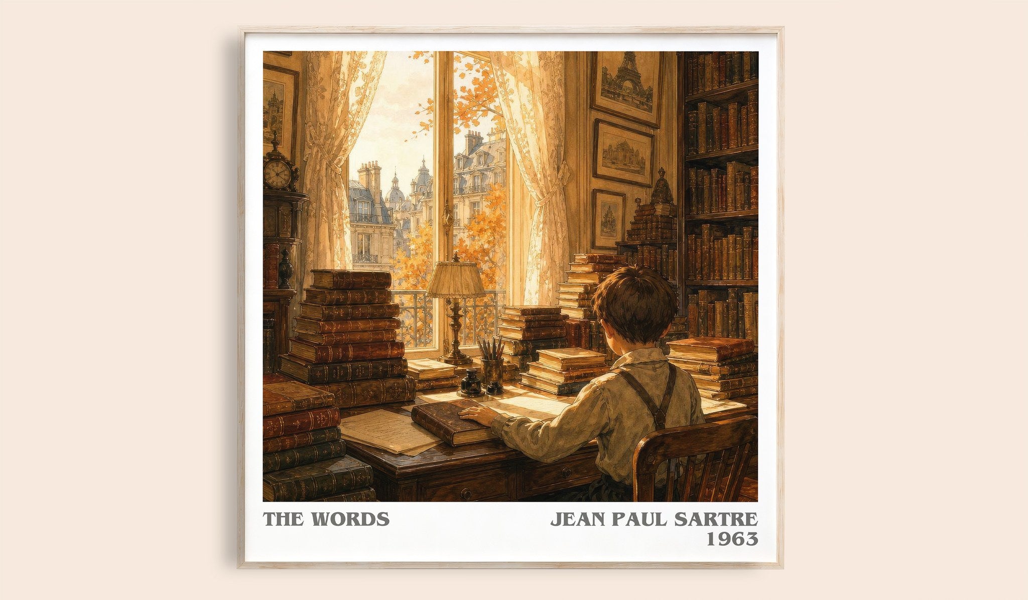 The Words Literary Art Print by Jean Paul Sartre
