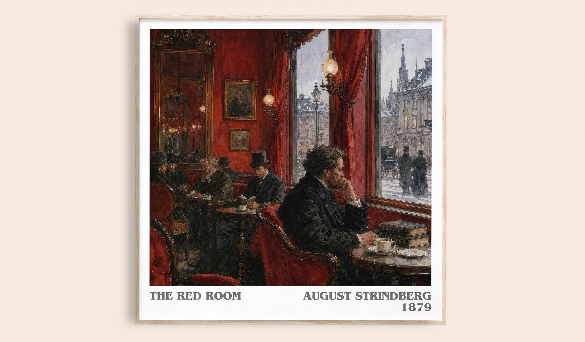 The Red Room Literary Art Print by August Strindberg