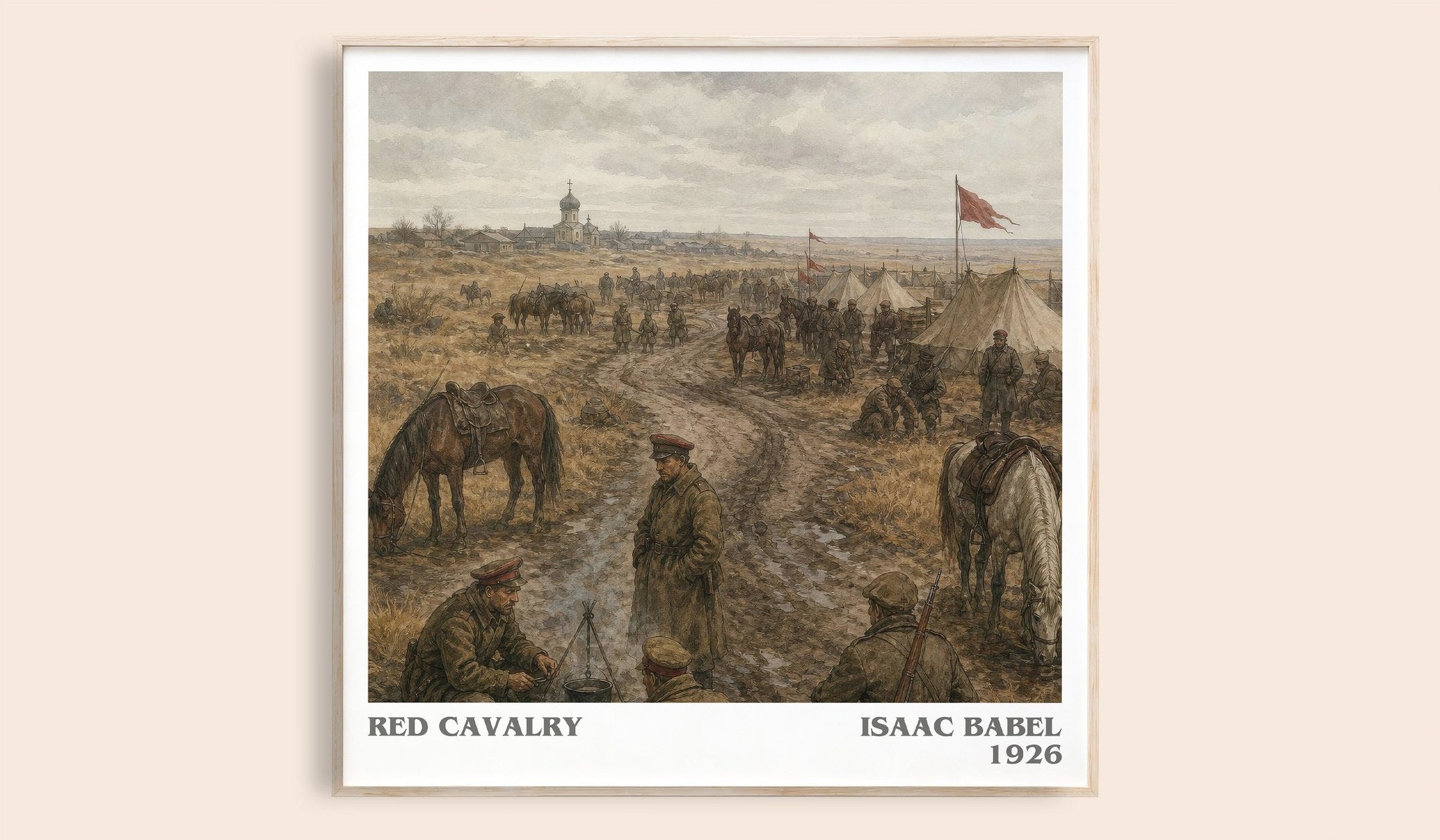 Red Cavalry Literary Art Print by Isaac Babel