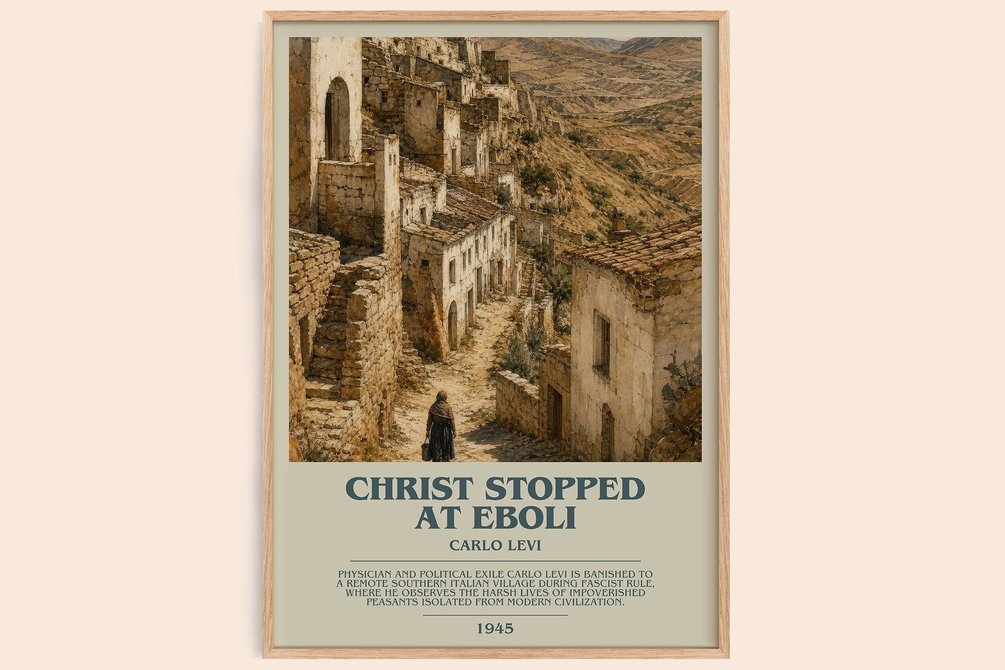 Christ Stopped at Eboli Bookish Wall Art by Carlo Levi