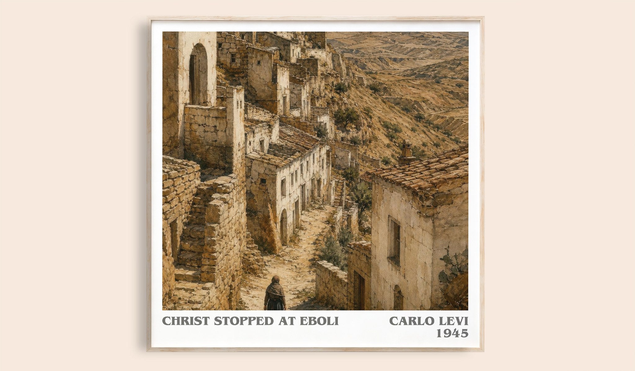 Christ Stopped at Eboli Literary Art Print by Carlo Levi