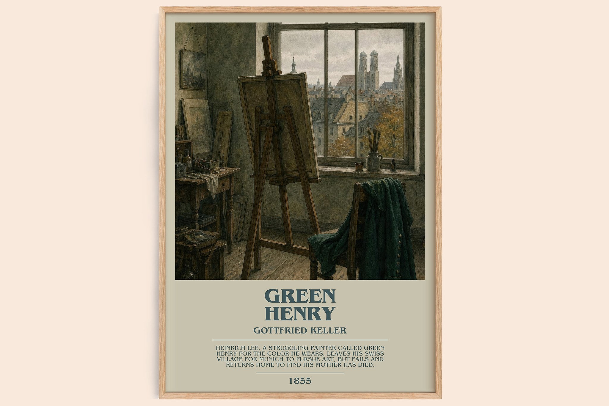 Green Henry Bookish Wall Art by Gottfried Keller