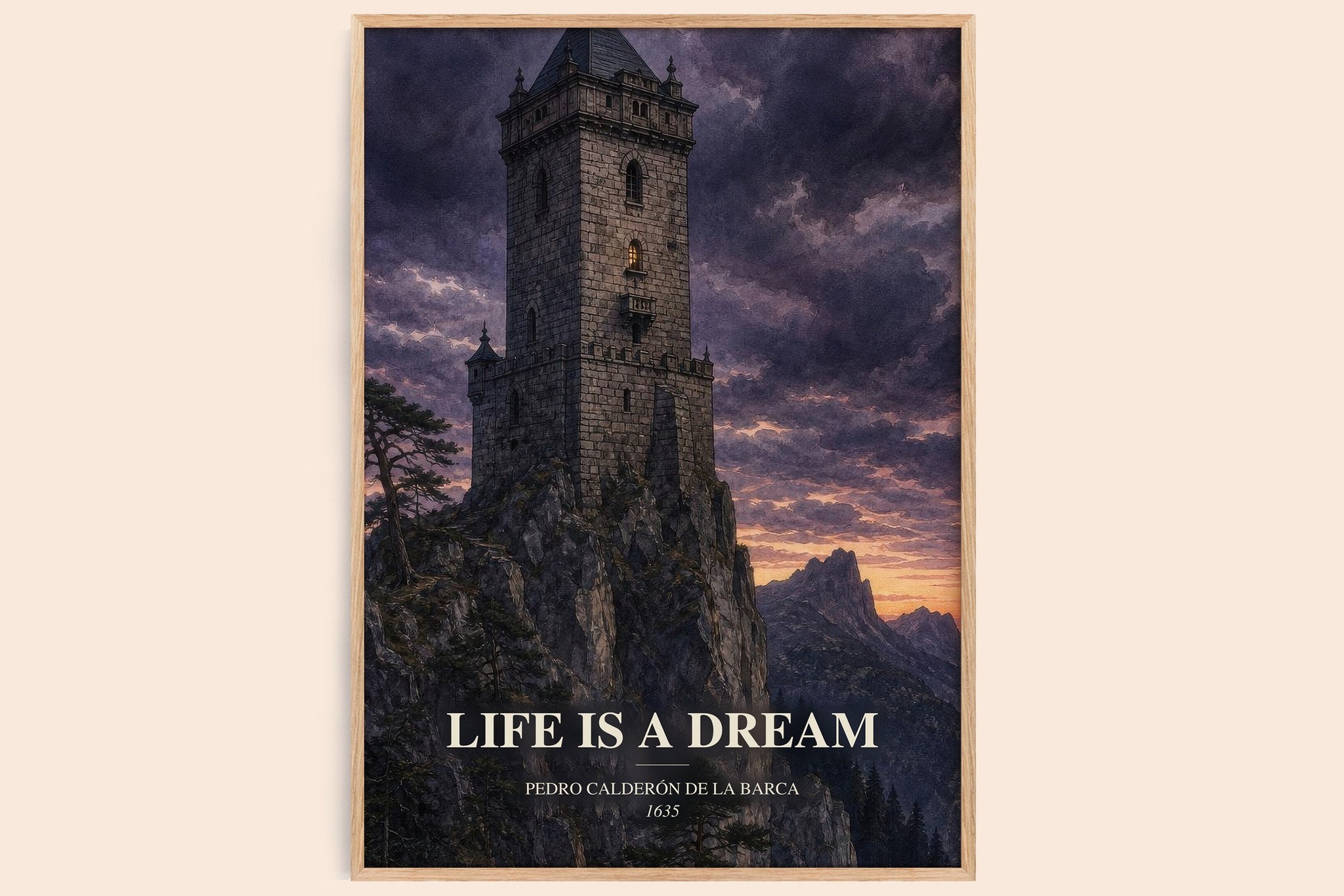 Life Is a Dream Book Watercolour Illustration by P. Barca