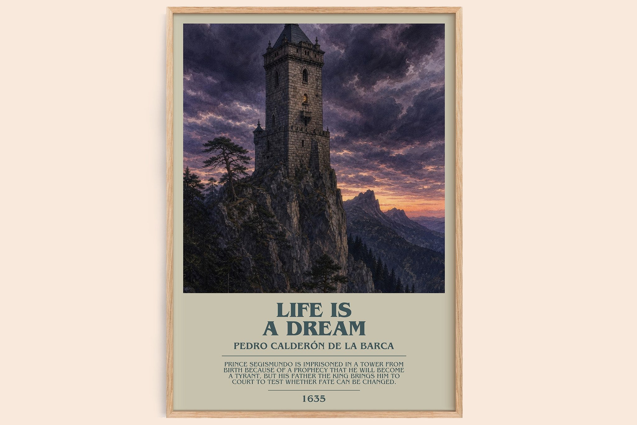 Life Is a Dream Bookish Wall Art by Pedro Calderón de la Barca