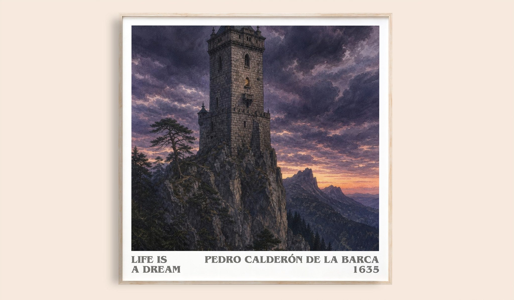 Life Is a Dream Literary Art Print by Pedro Calderón de la Barca