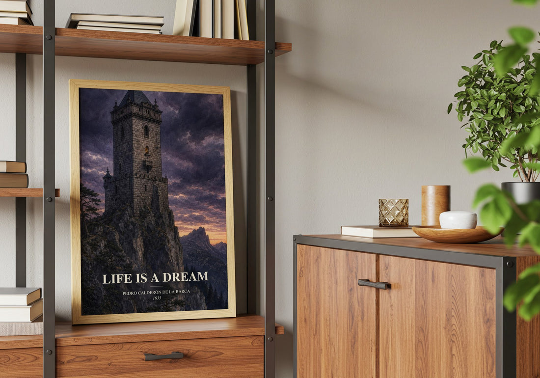 Life Is a Dream book watercolour illustration paper finish options – matte satin gloss
