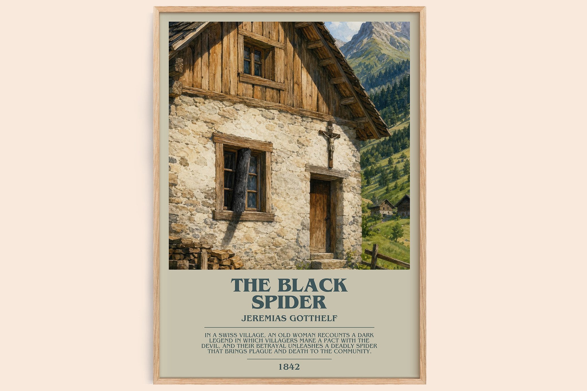The Black Spider Bookish Wall Art by Jeremias Gotthelf