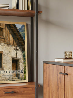 The Black Spider book watercolour illustration paper finish options – matte satin gloss