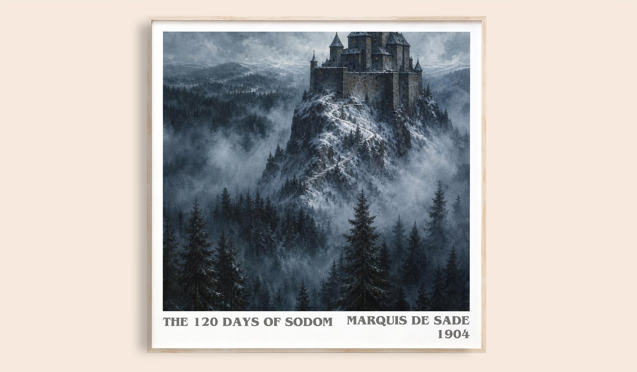 The 120 Days of Sodom Literary Art Print by Marquis de Sade