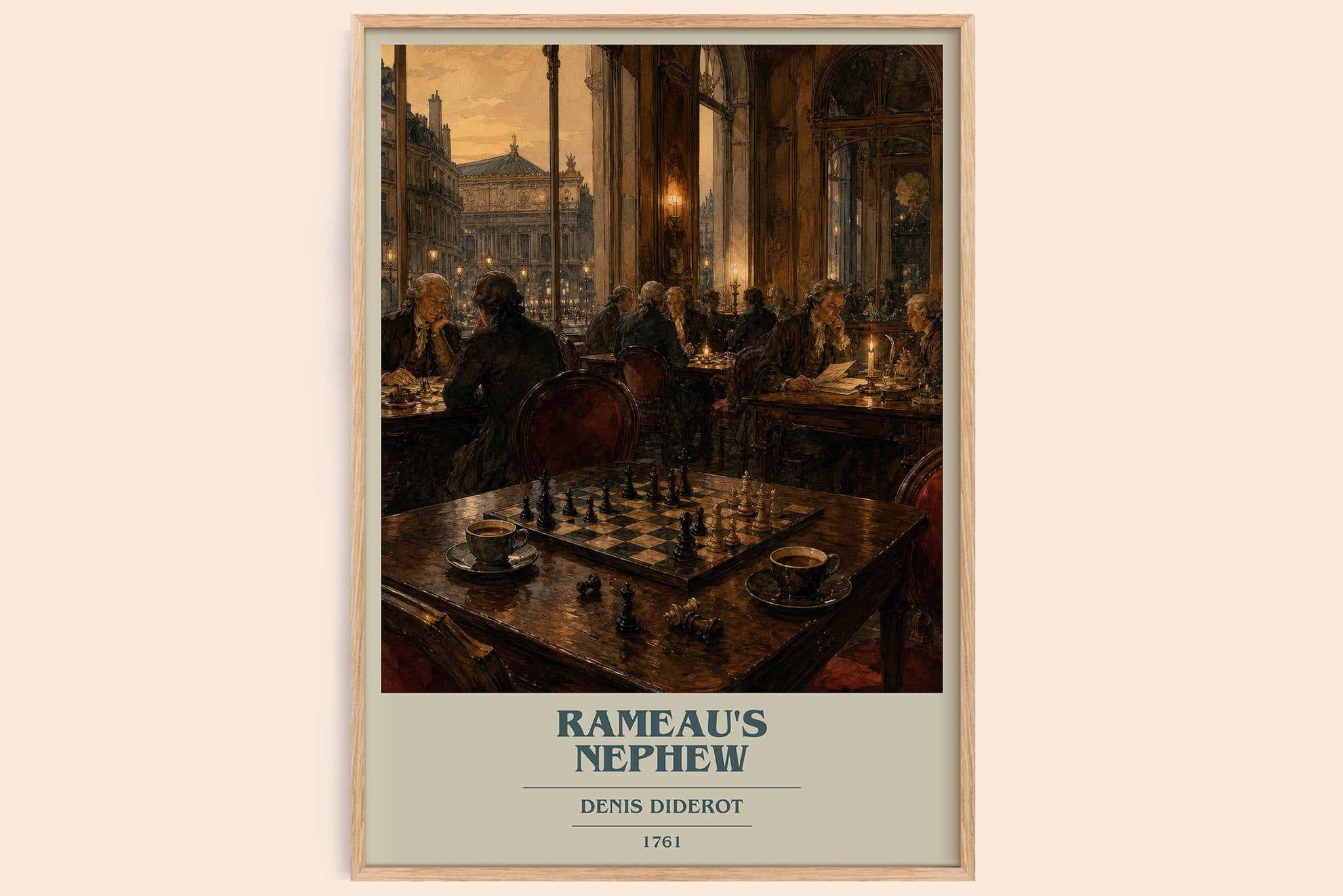 Rameau's Nephew Book Cover Poster by Denis Diderot