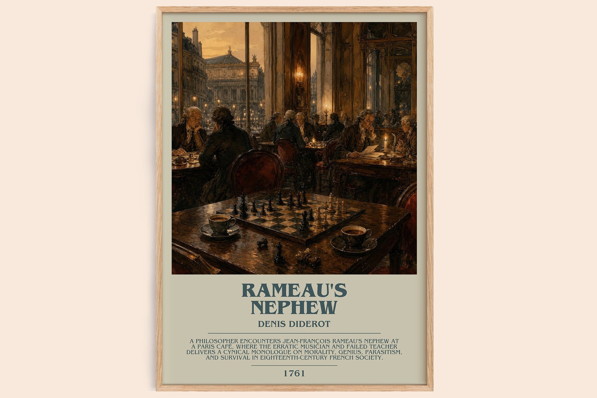 Rameau's Nephew Bookish Wall Art by Denis Diderot