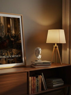 Rameau's Nephew watercolour print on bookshelf – Denis Diderot fan gift