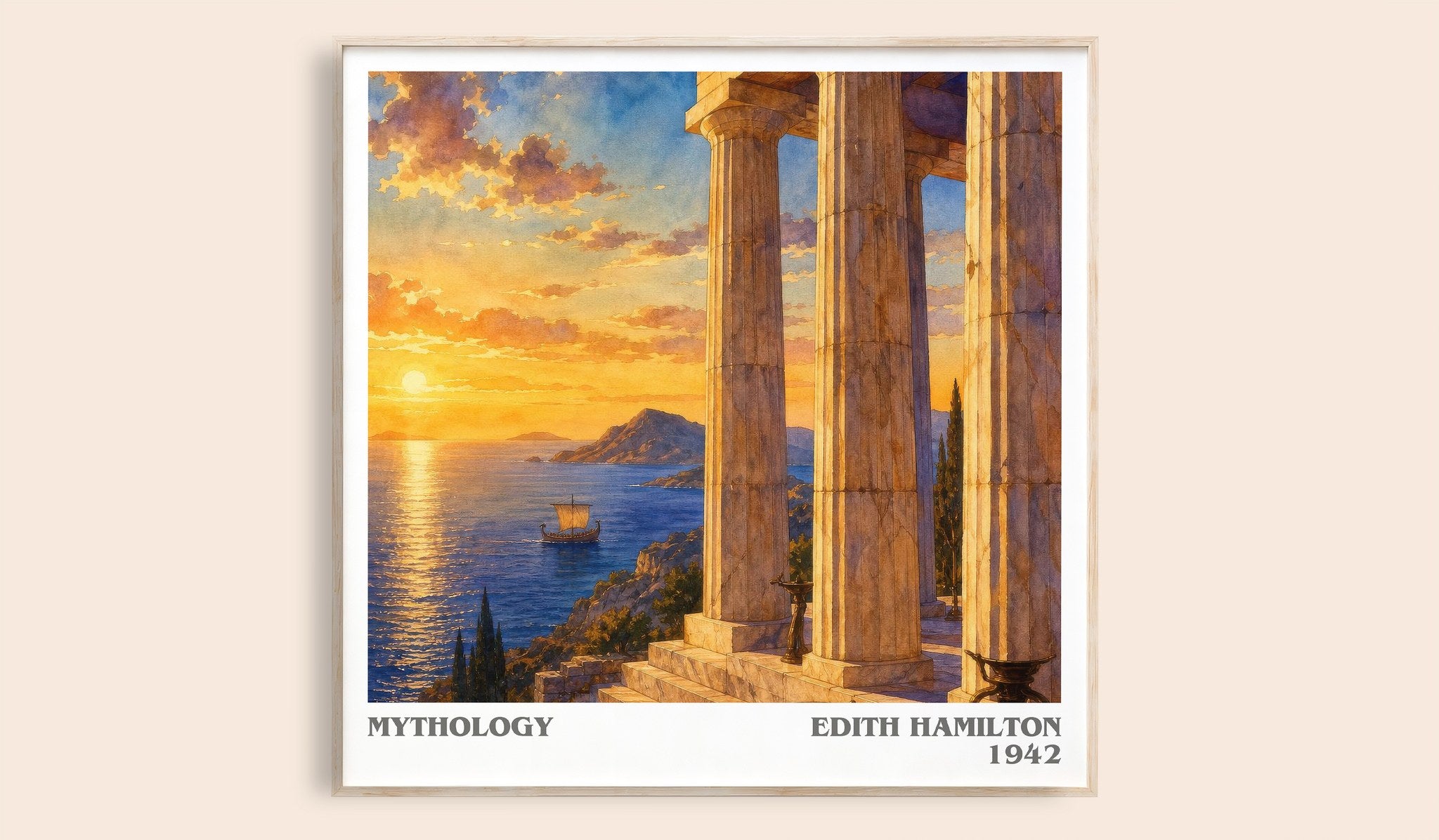 Mythology Literary Art Print by Edith Hamilton