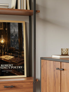 Robert Browning's Poetry book watercolour illustration paper finish options – matte satin gloss